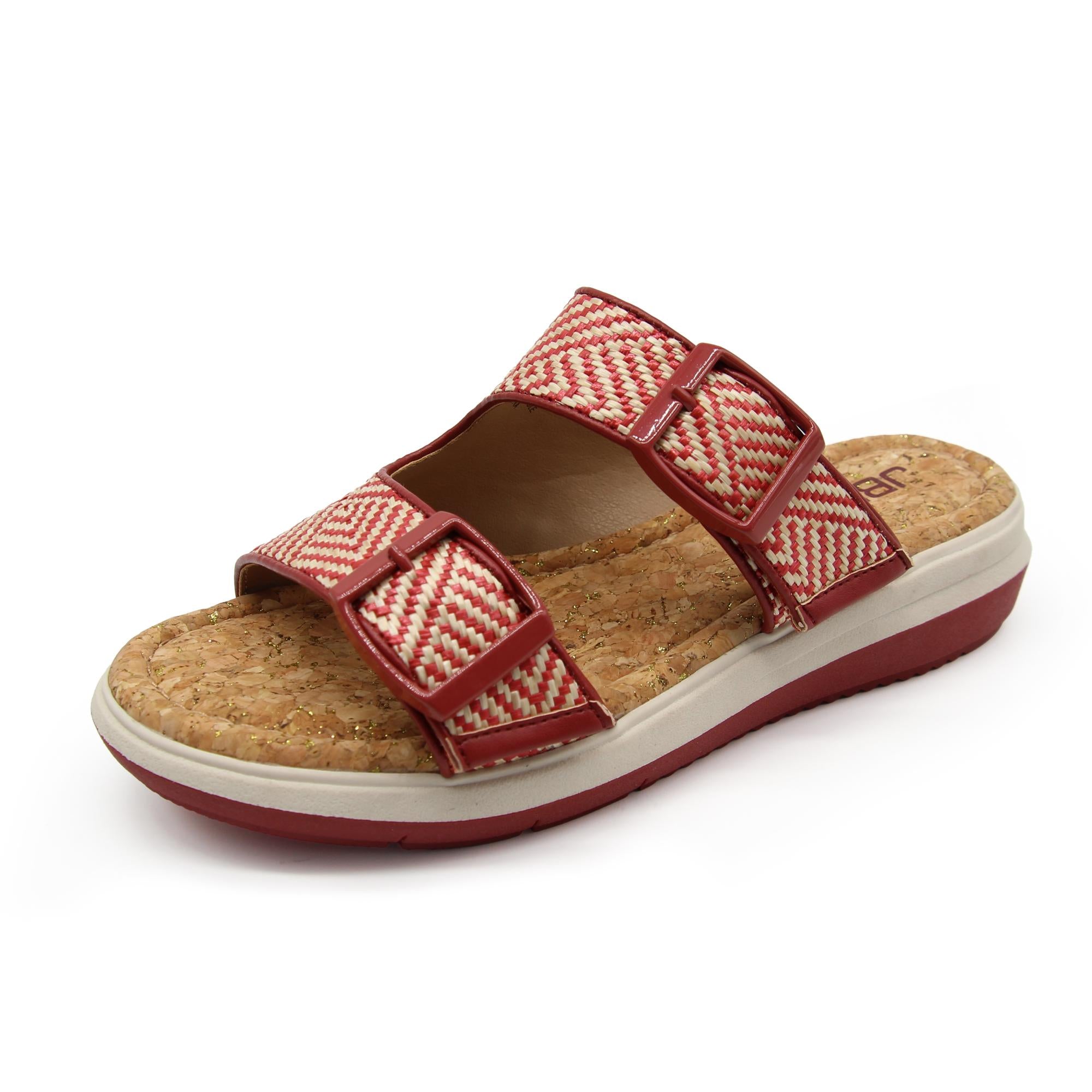 Kona Red/Cream Raffia